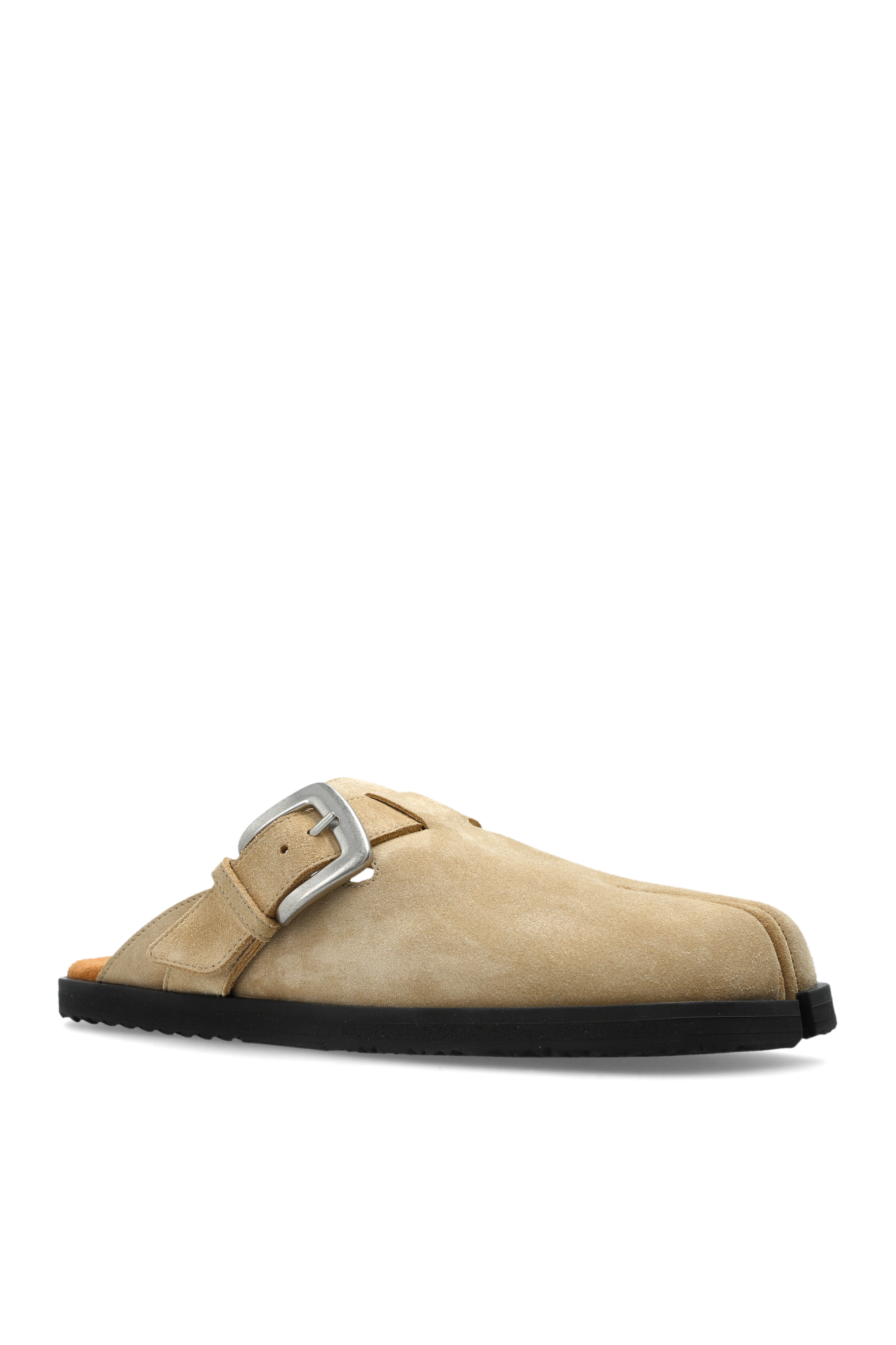 Maison Margiela Suede 'Tabi' cut-out slides | Women's | Vitkac